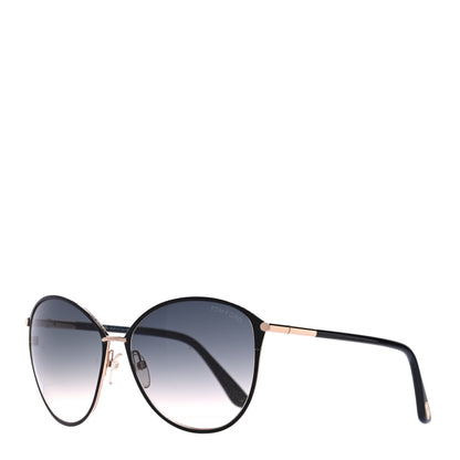 Tom Ford Penelope Vintage Round Sunglasses TF320 Black 1 of 5
