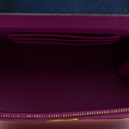Chanel Lambskin Quilted Small Pillow Crush Vanity Case With Chain Purple 5 of 10