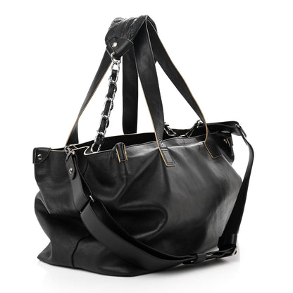 Chanel Lambskin Edgy XL Tote Black 4 of 17