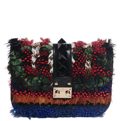 Valentino Garavani Feather Small Glam Lock Rockstud Flap Multicolor 1 of 7