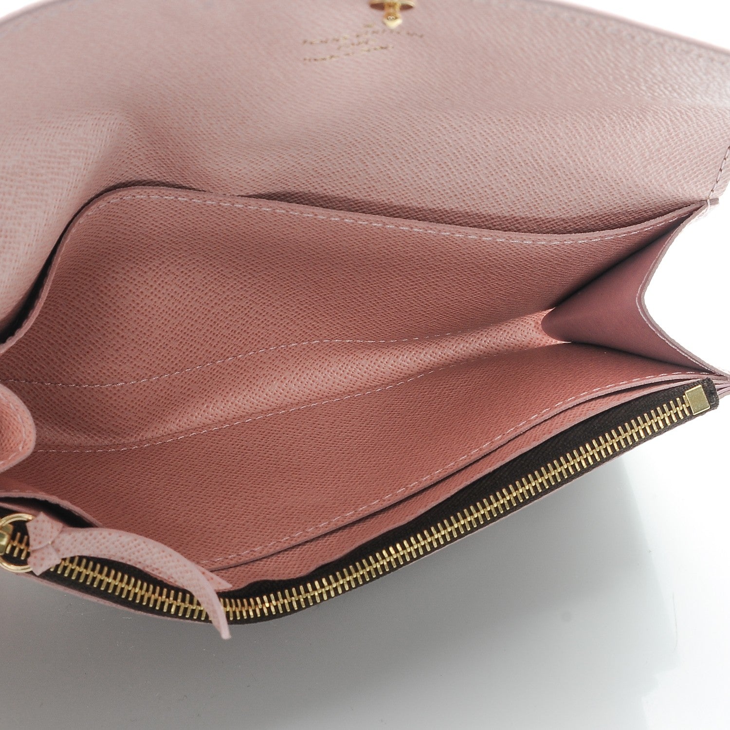 Louis Vuitton Damier Ebene Caissa Wallet Rose Ballerine 5 of 7