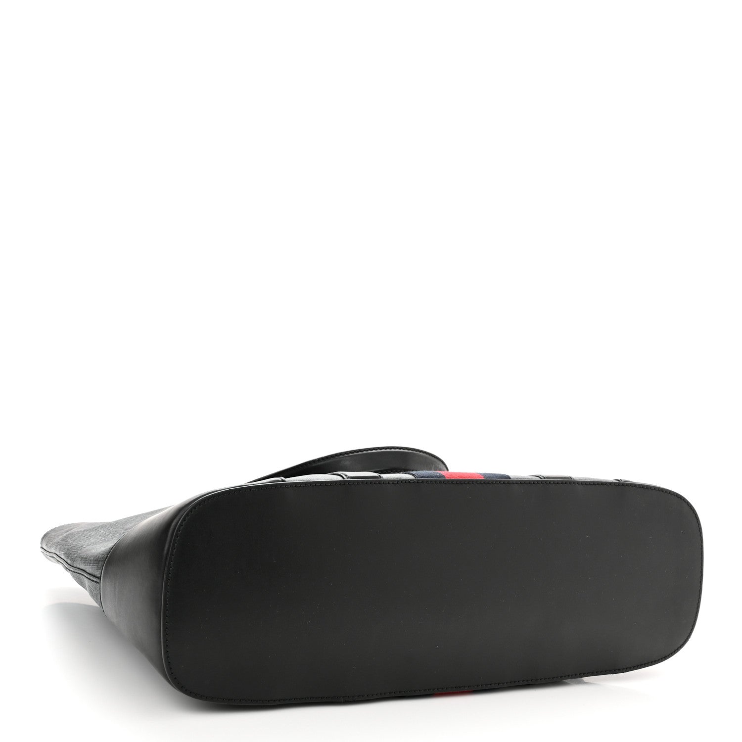 Gucci GG Supreme Monogram Web Tote Black Grey 4 of 10