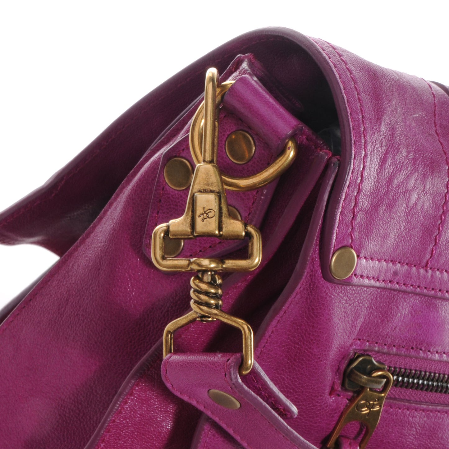 Lambskin PS1 Large Satchel Orchid