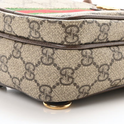 Gucci GG Supreme Monogram Web Mini Ophidia Messenger Brown 10 of 10