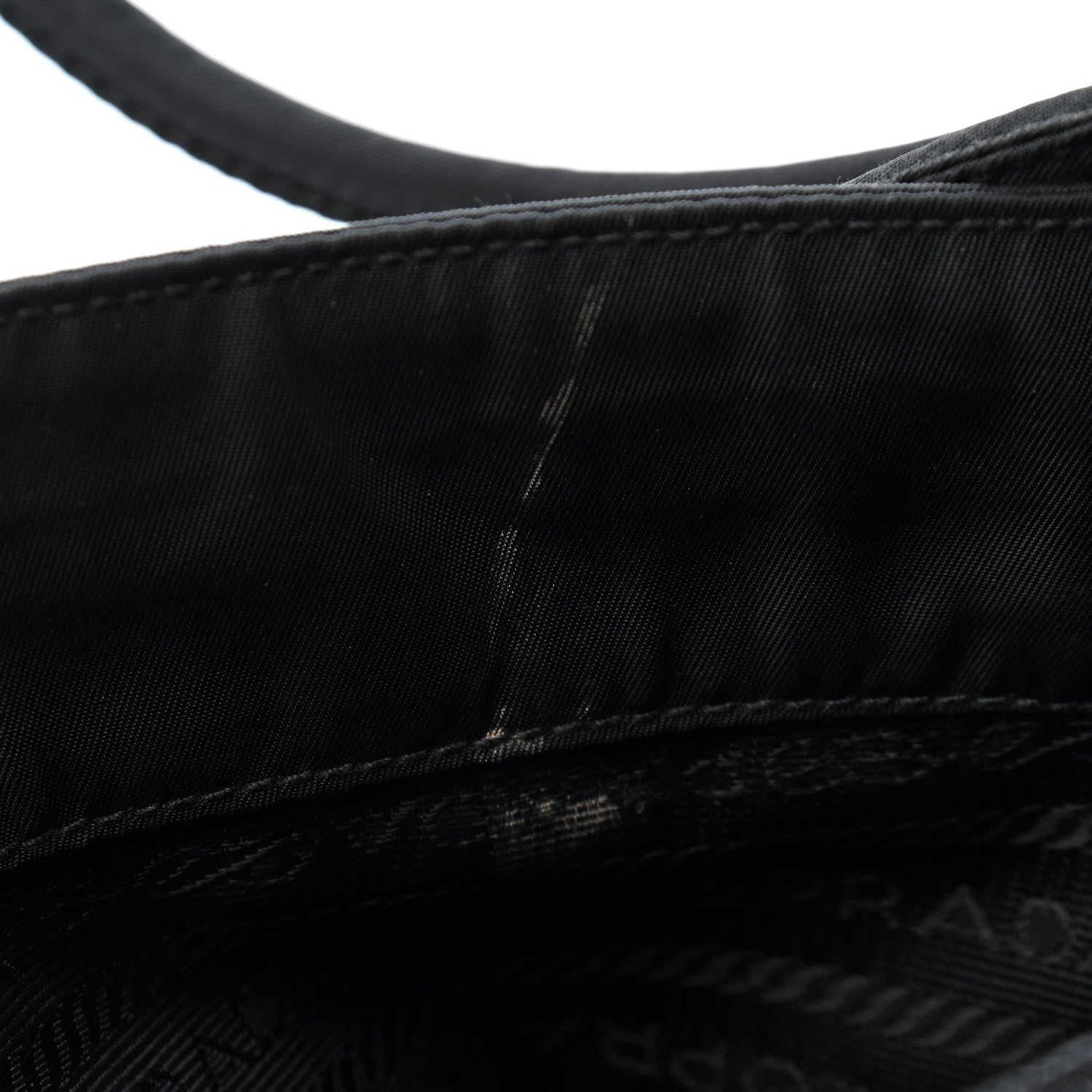 Prada Tessuto Nylon Shoulder Bag Black 9 of 9