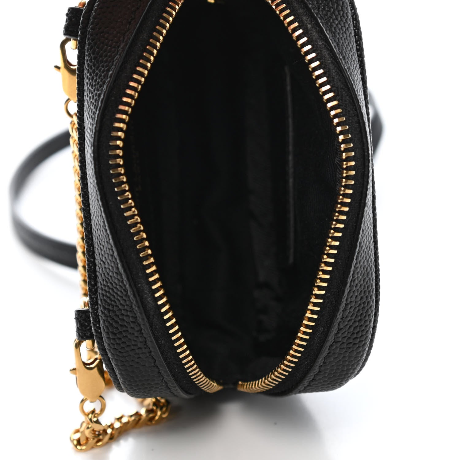 Saint Laurent Grain De Poudre Matelasse Monogram Baby Lou Camera Bag Black 5 of 8