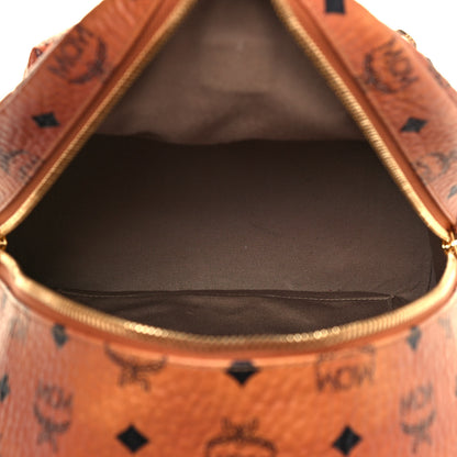MCM Visetos Small Hide And Seek Rabbit Stark Backpack Cognac 4 of 9