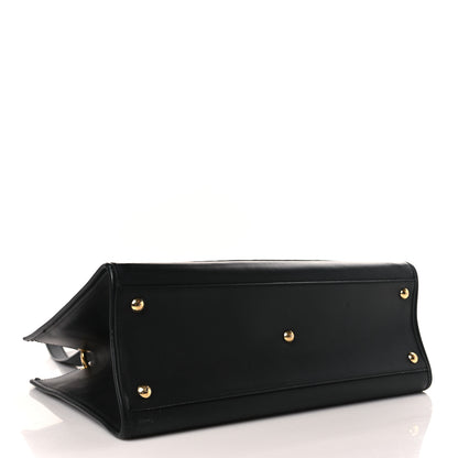 Fendi Vitello Century F is Fendi FF 1974 Embossed Regular Runaway Satchel Black Maya 4 of 9