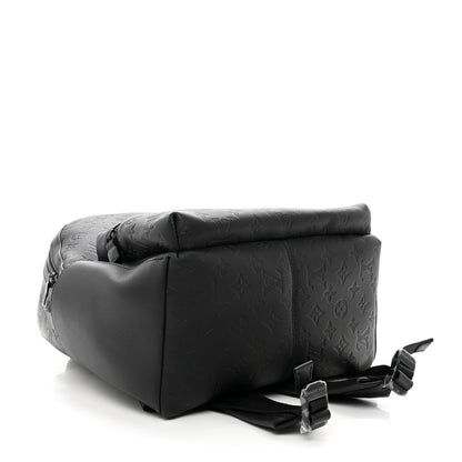 Louis Vuitton Calfskin Monogram Shadow Discovery Backpack Black 3 of 8
