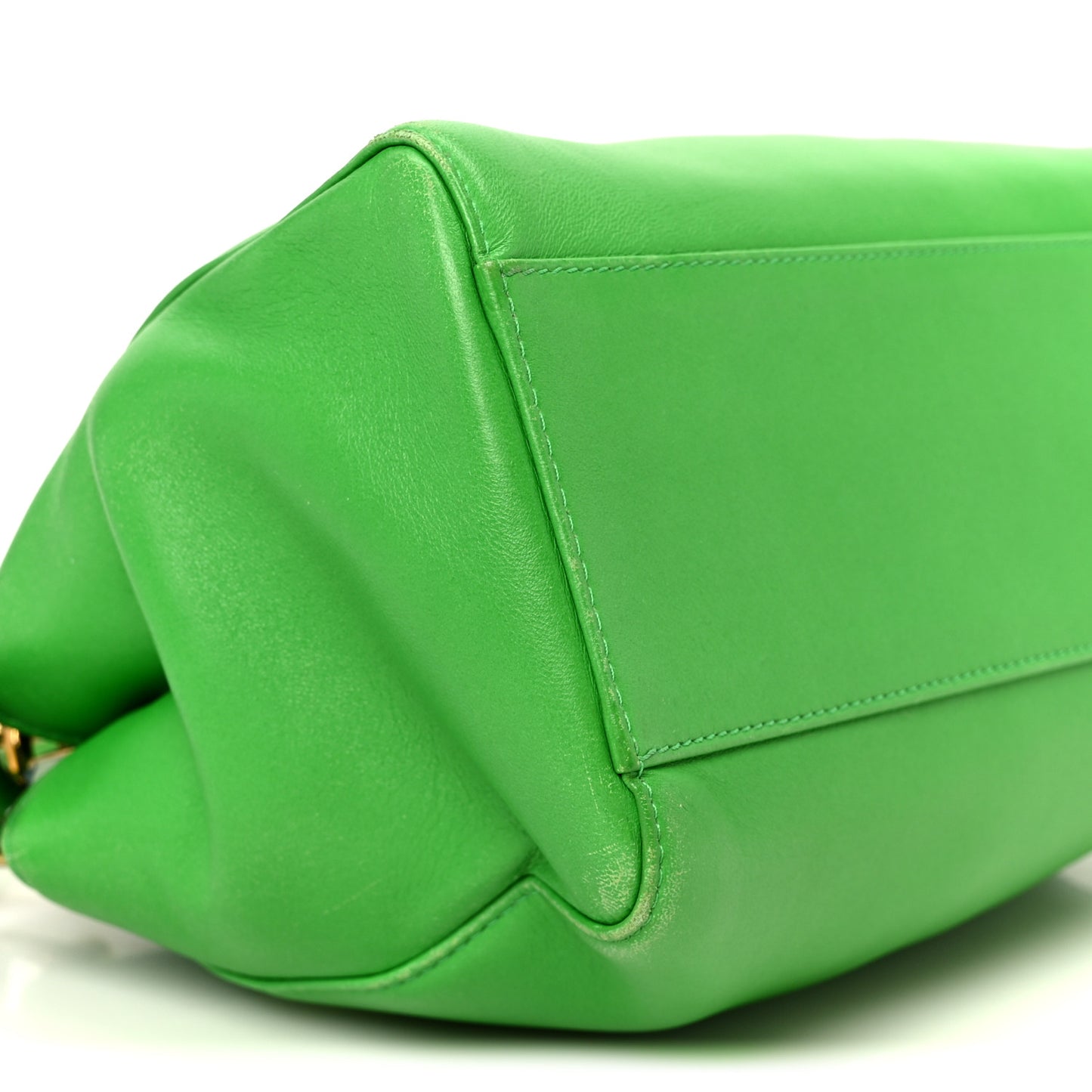 Nappa Mini Peekaboo Iconic Satchel Tomatillo