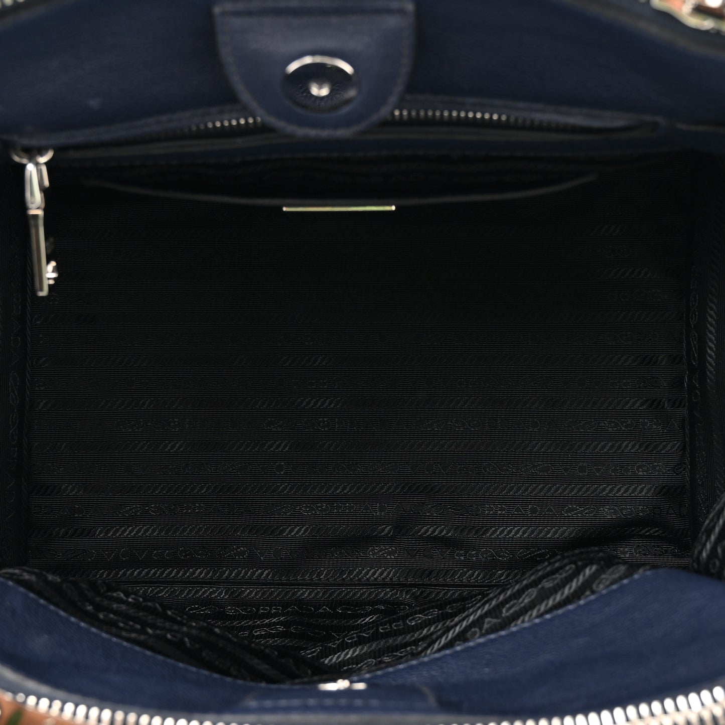 Glace Calf Scamosciato Twin Pocket Tote Baltico