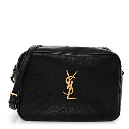 Saint Laurent Grained Lambskin Monogram Lou Camera Bag Black 1 of 14