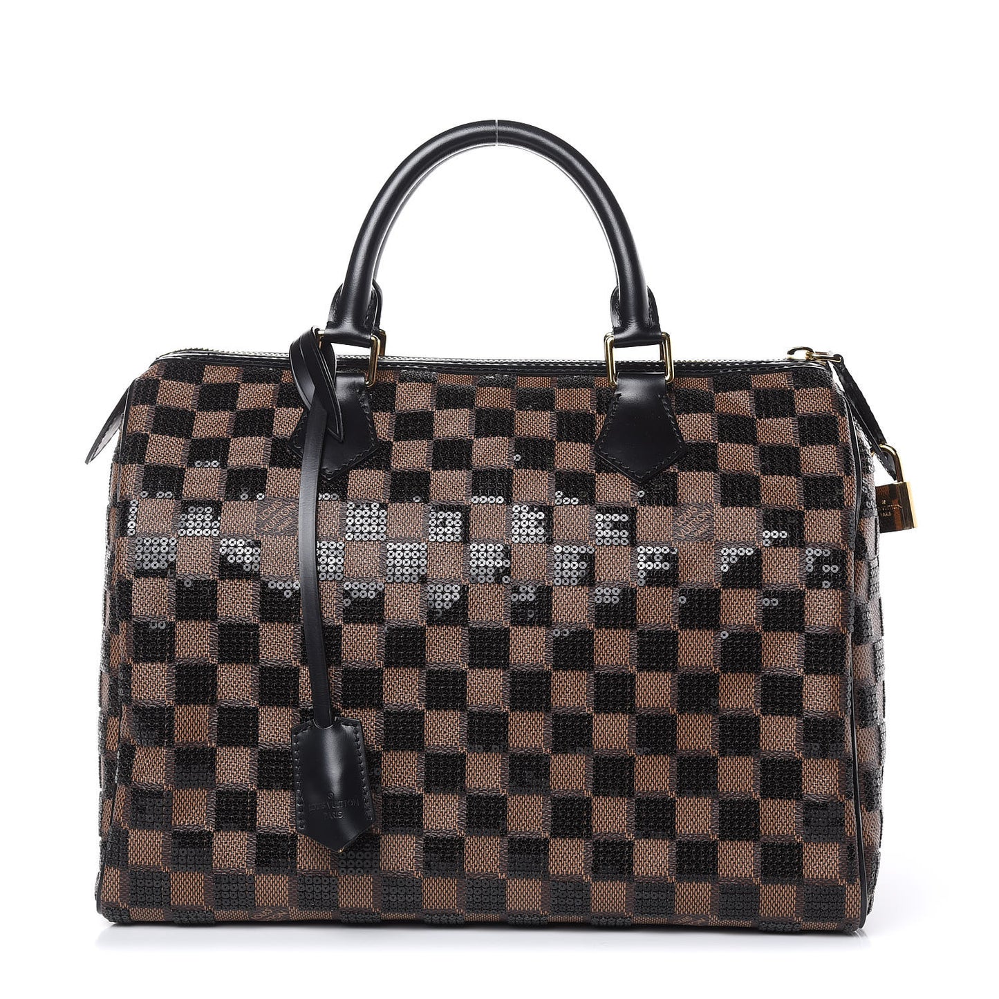 Damier Paillettes Speedy 30 Black