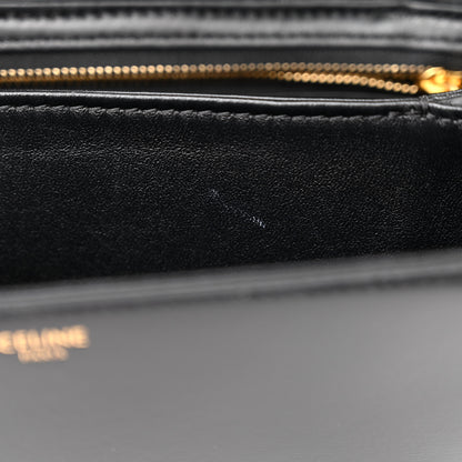 Celine Shiny Calfskin Medium Triomphe Black 11 of 12