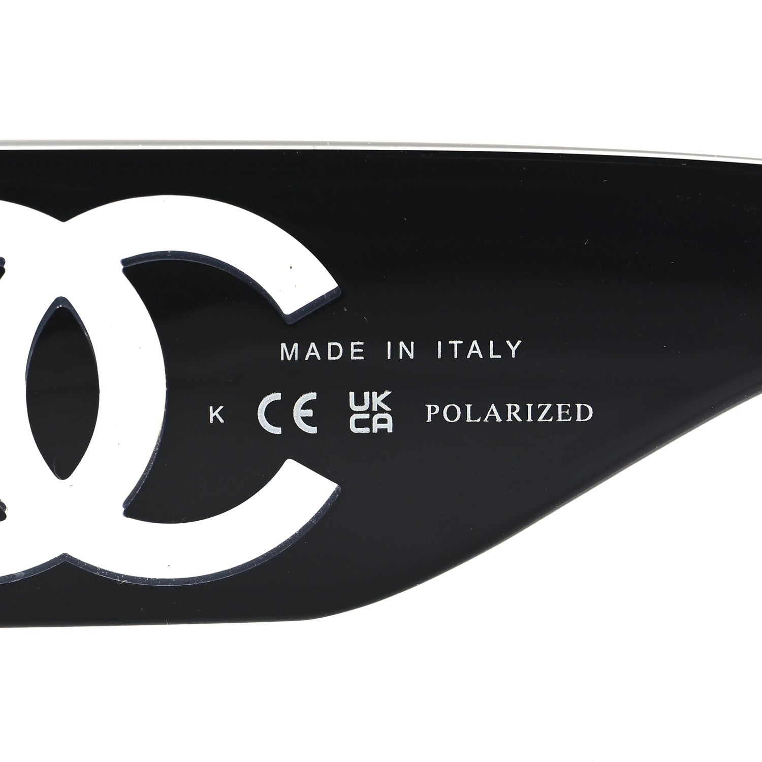 Chanel Acetate Polarized Rectangle Sunglasses 5526 Black 6 of 7