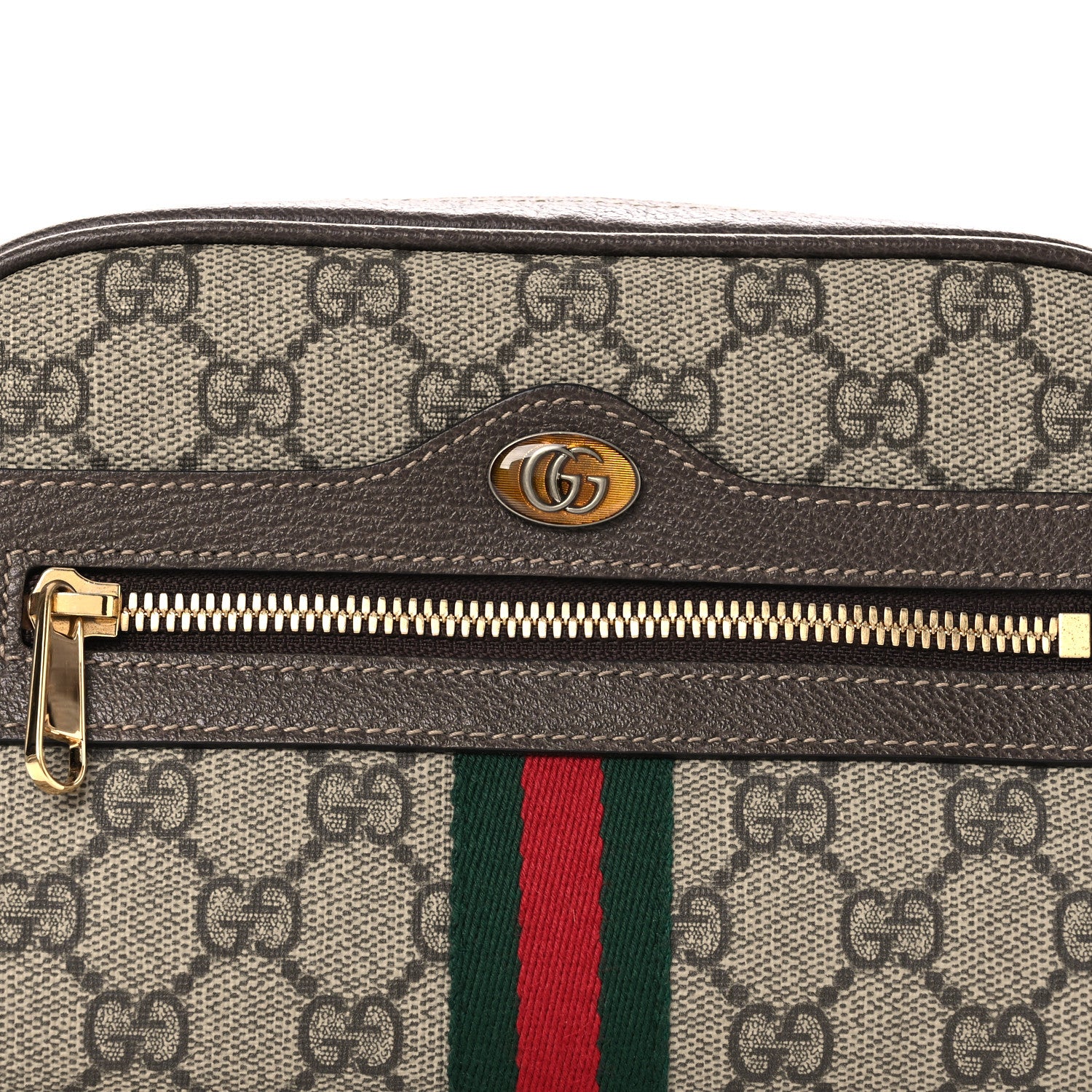 Gucci GG Supreme Monogram Web Small Ophidia Belt Bag 75 30 Dark Brown 8 of 12