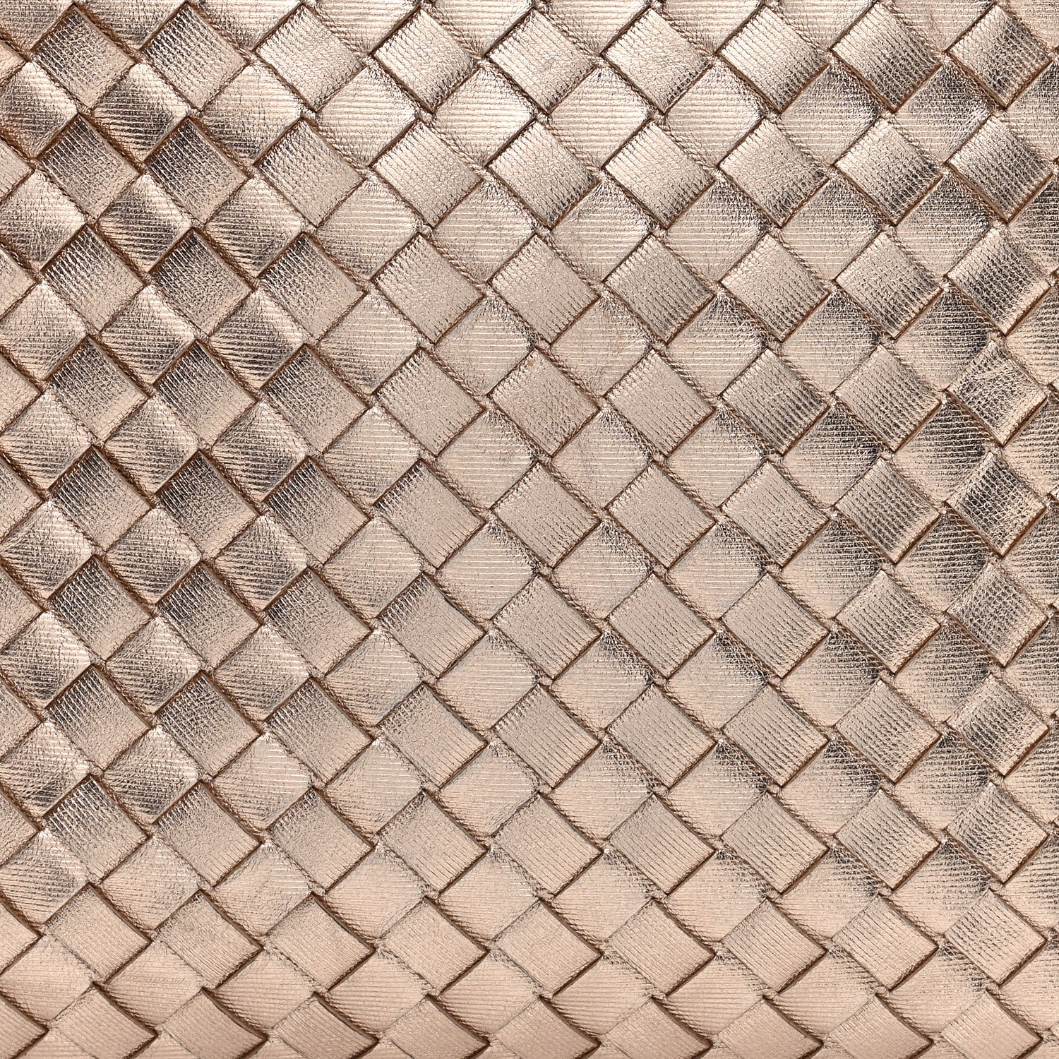 Bottega Veneta BOTTEGA VENETA Metallic Grosgrain Intrecciato Nodini Crossbody Messenger Copper 7 of 9