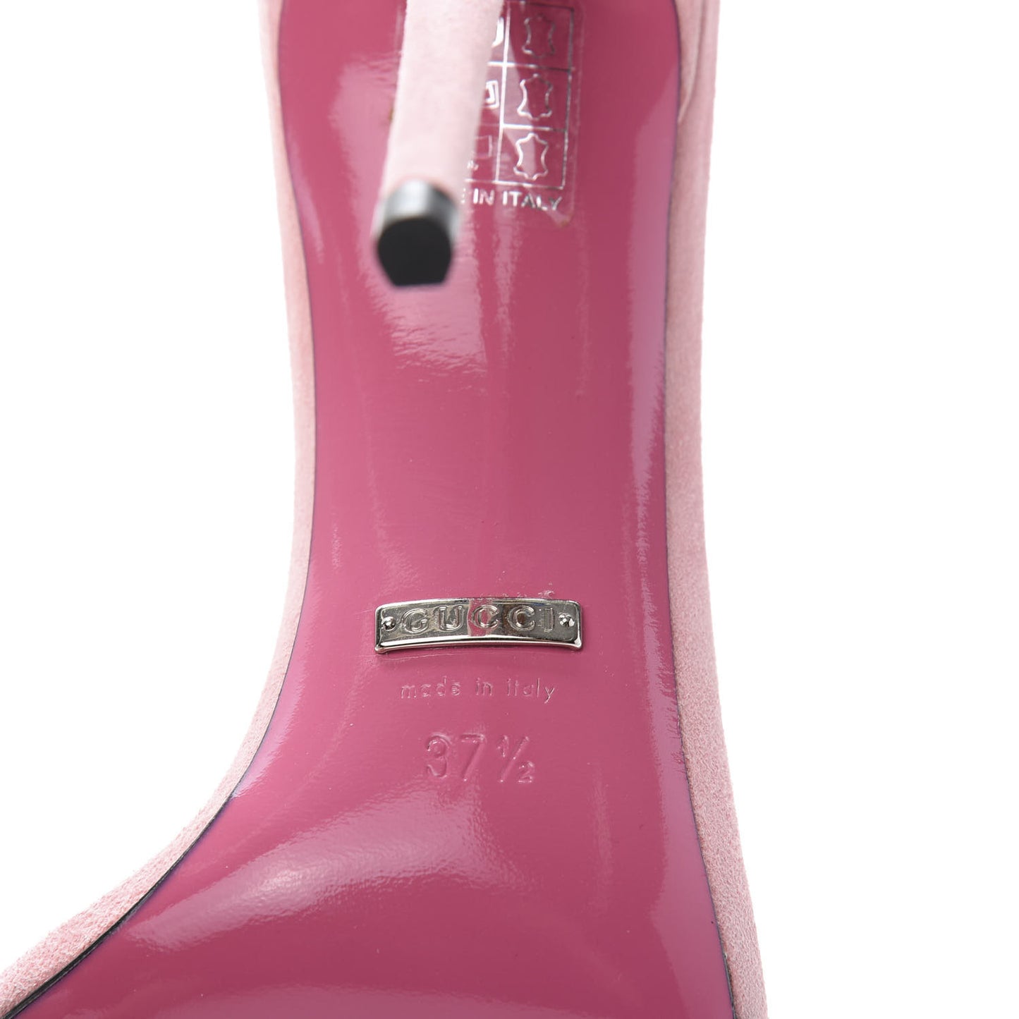 Kid Scamosciato Crystal Ankle Strap High Heel Sandals 37.5 Light Rose Light Peonia