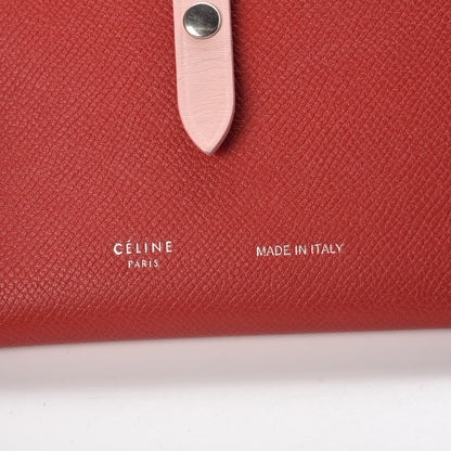 Celine Grained Calfskin Medium Multifunction Strap Wallet Rust 6 of 8