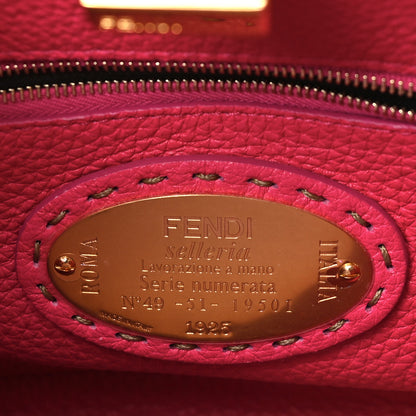 Fendi Cuoio Romano Selleria Mini Peekaboo Iconic Satchel Fuxia 7 of 11