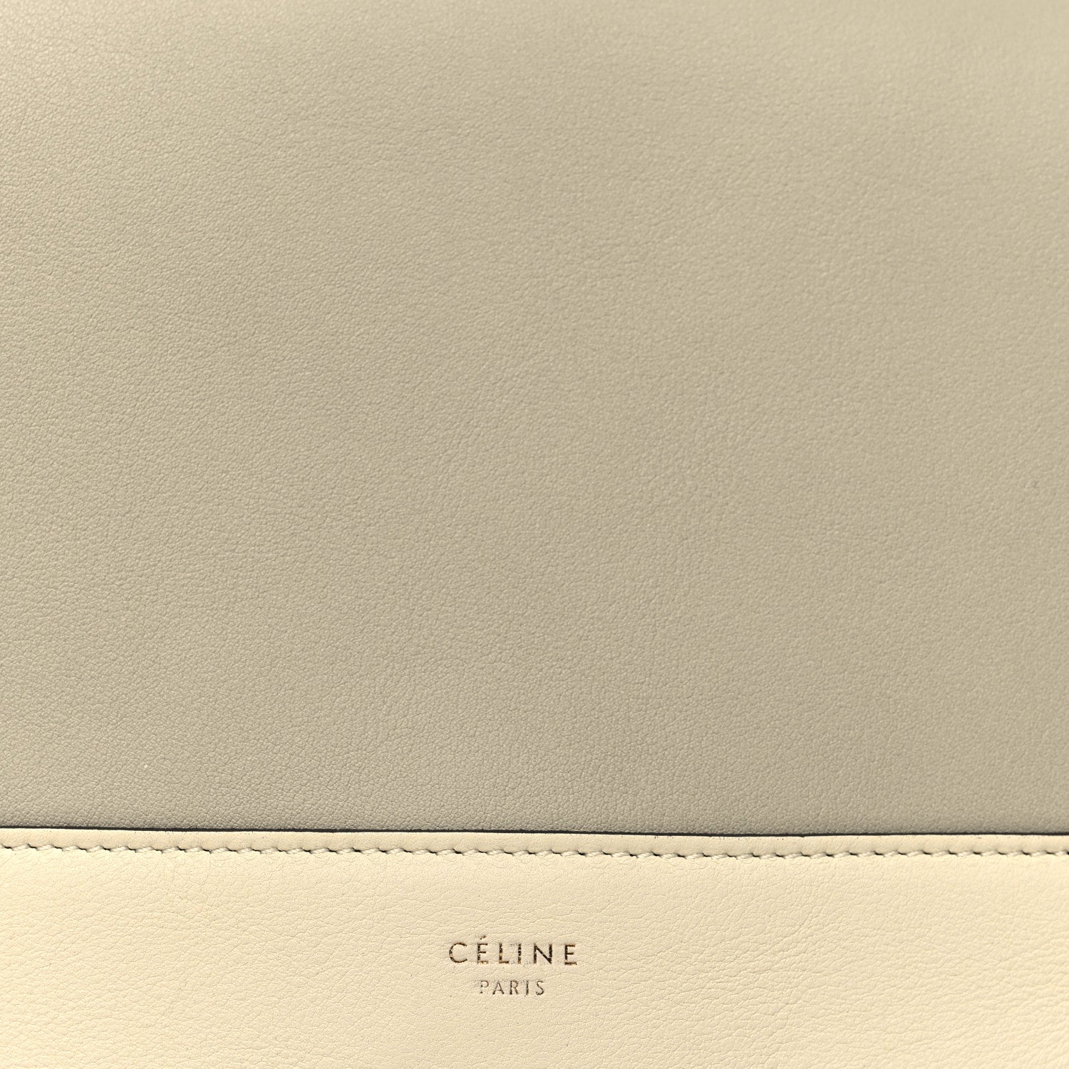 Celine Shiny Smooth Calfskin Medium Frame Shoulder Bag Chalk Mastic 8 of 10
