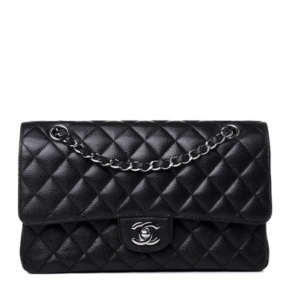 Chanel Caviar Quilted Medium Double Flap Black 1 of 12