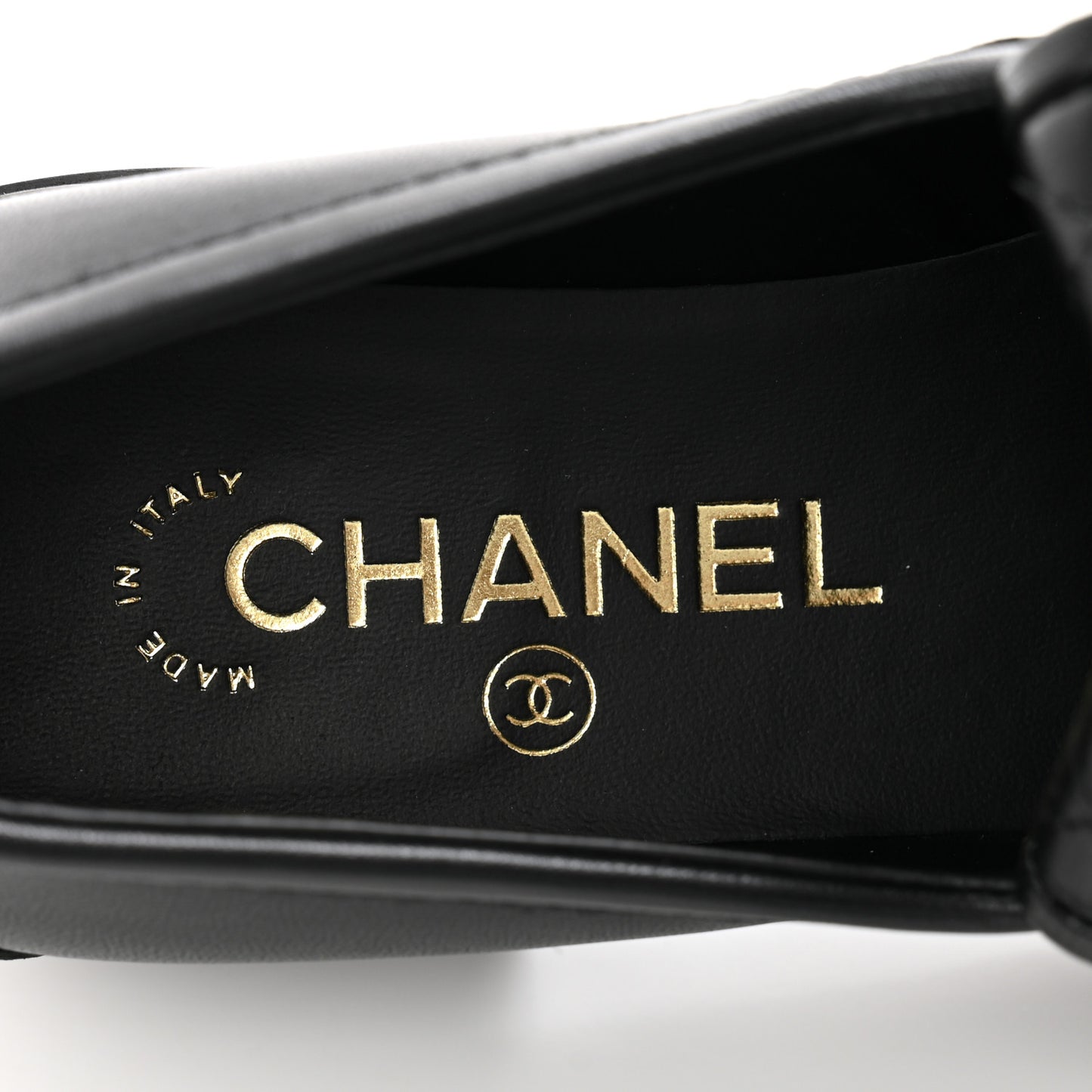 Lambskin Quilted CC Turnlock Loafers 36 Black