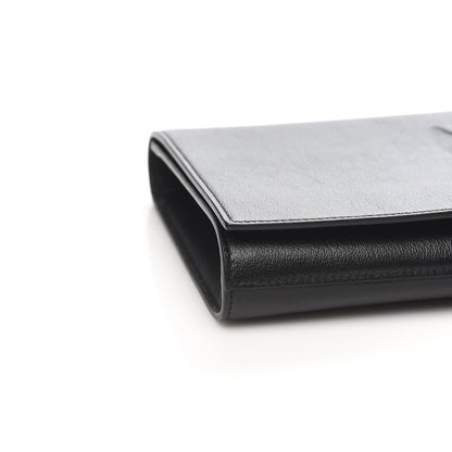 Saint Laurent Calfskin Monogram Large Belle De Jour Clutch Black 7 of 8