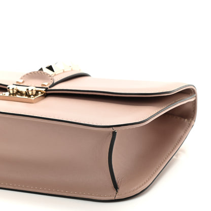 Valentino Garavani Vitello Medium Glam Lock Rockstud Flap Poudre 10 of 10