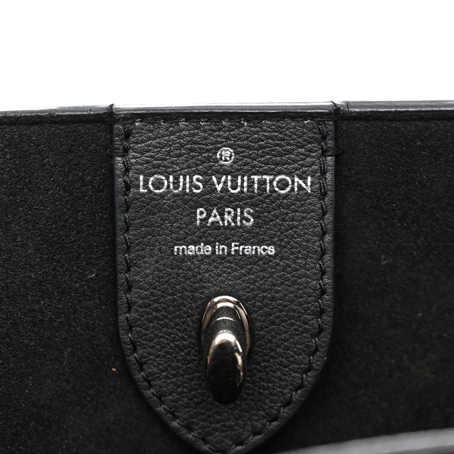 Louis Vuitton Calfskin Lockme Cabas Black 6 of 15