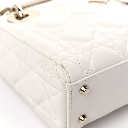 Christian Dior Lambskin Cannage Mini Lady Dior White 7 of 10
