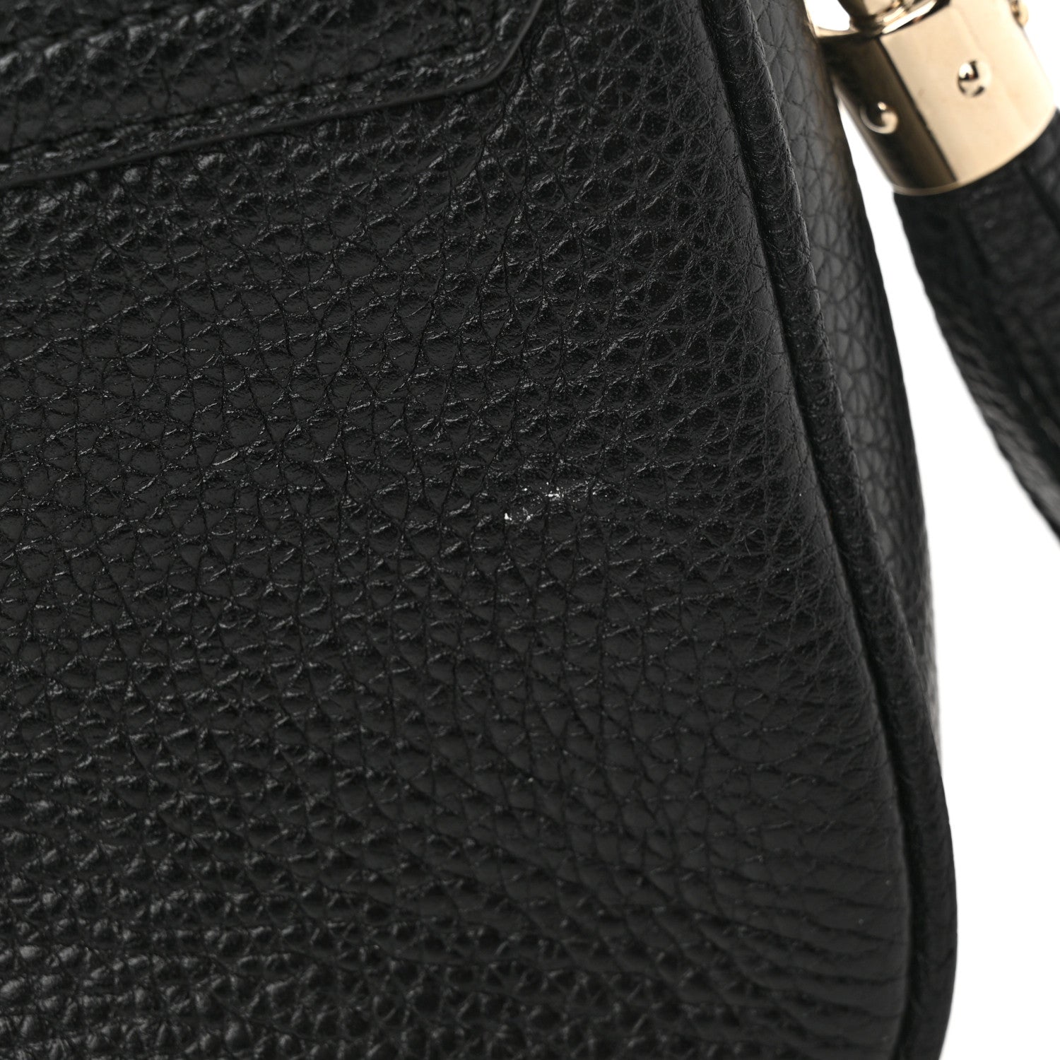 Gucci Pebbled Calfskin Medium Soho Flap Crossbody Black 12 of 13