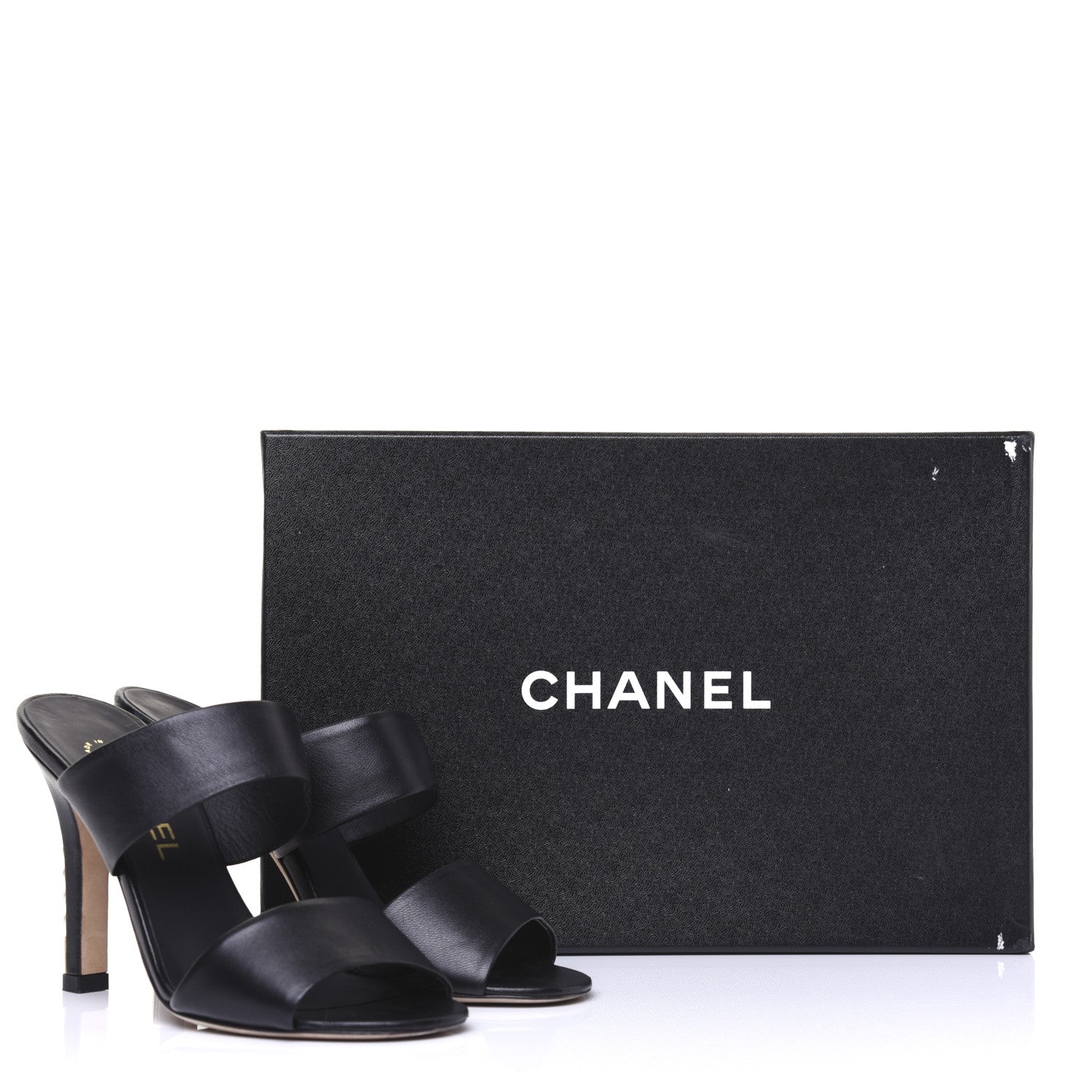 Chanel Lambskin Pearl Sandal Mules 37 Black 12 of 12