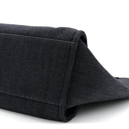Chanel Denim Medium Deauville Tote Dark Blue 10 of 10