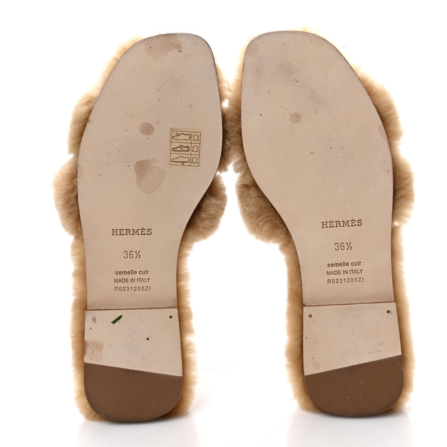 Woolskin Oran Sandals 36.5 Beige Argile