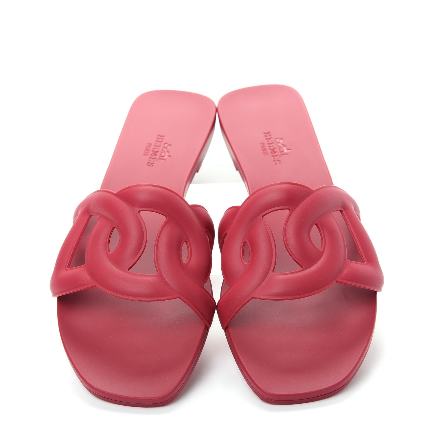 Hermes Rubber Aloha Sandals 38 Rose Baie 5 of 11