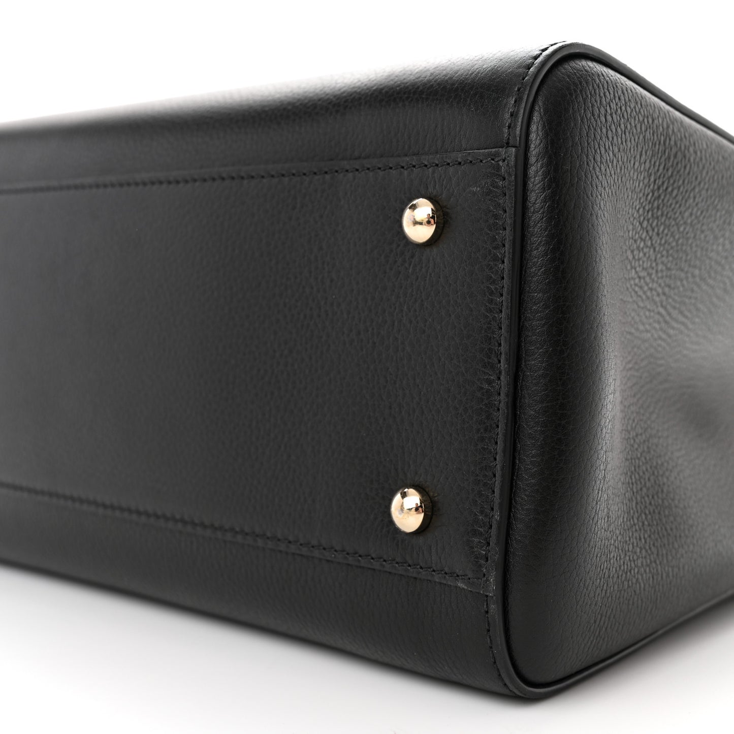 Grained Calfskin Small Neo Executive Shopper Tote Black