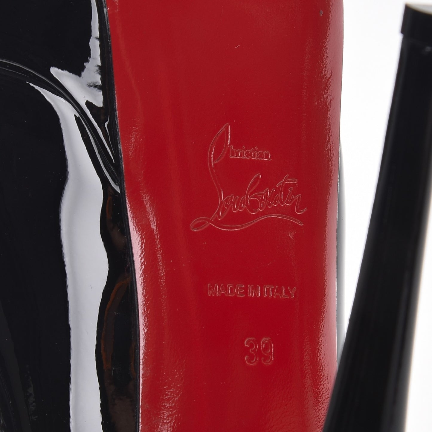 Patent Lady Peep 150 Pumps 39 Black