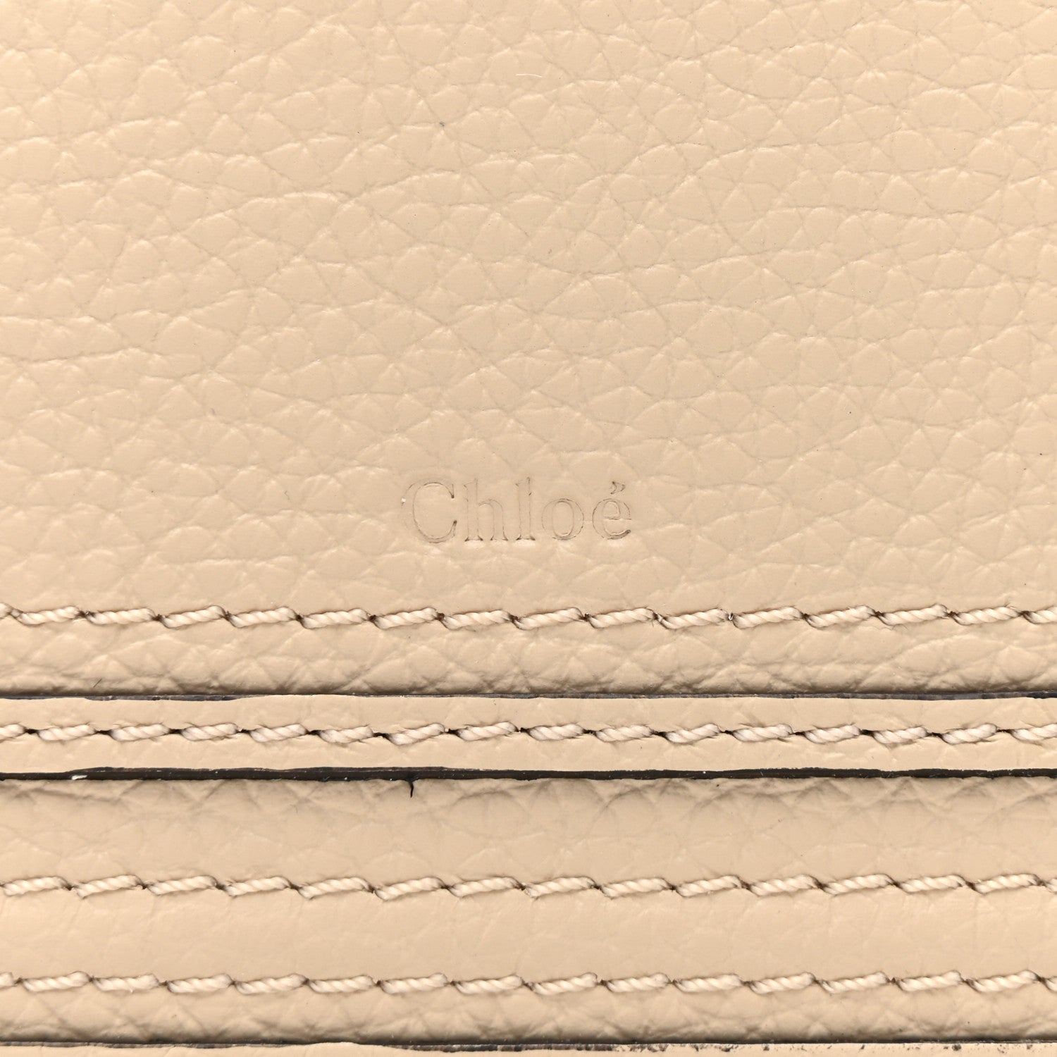 Chloe Grained Calfskin Medium Marcie Zip Card Holder Blush Nude 6 of 6