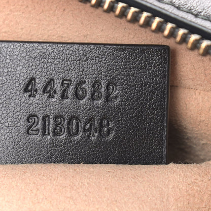 Gucci Calfskin Matelasse Small GG Marmont Chain Shoulder Bag Black 7 of 10