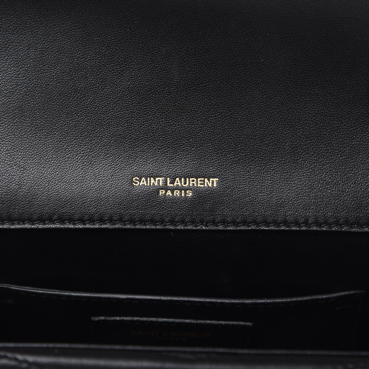 Lambskin Matelasse Chevron Monogram Small Sulpice Bag Black