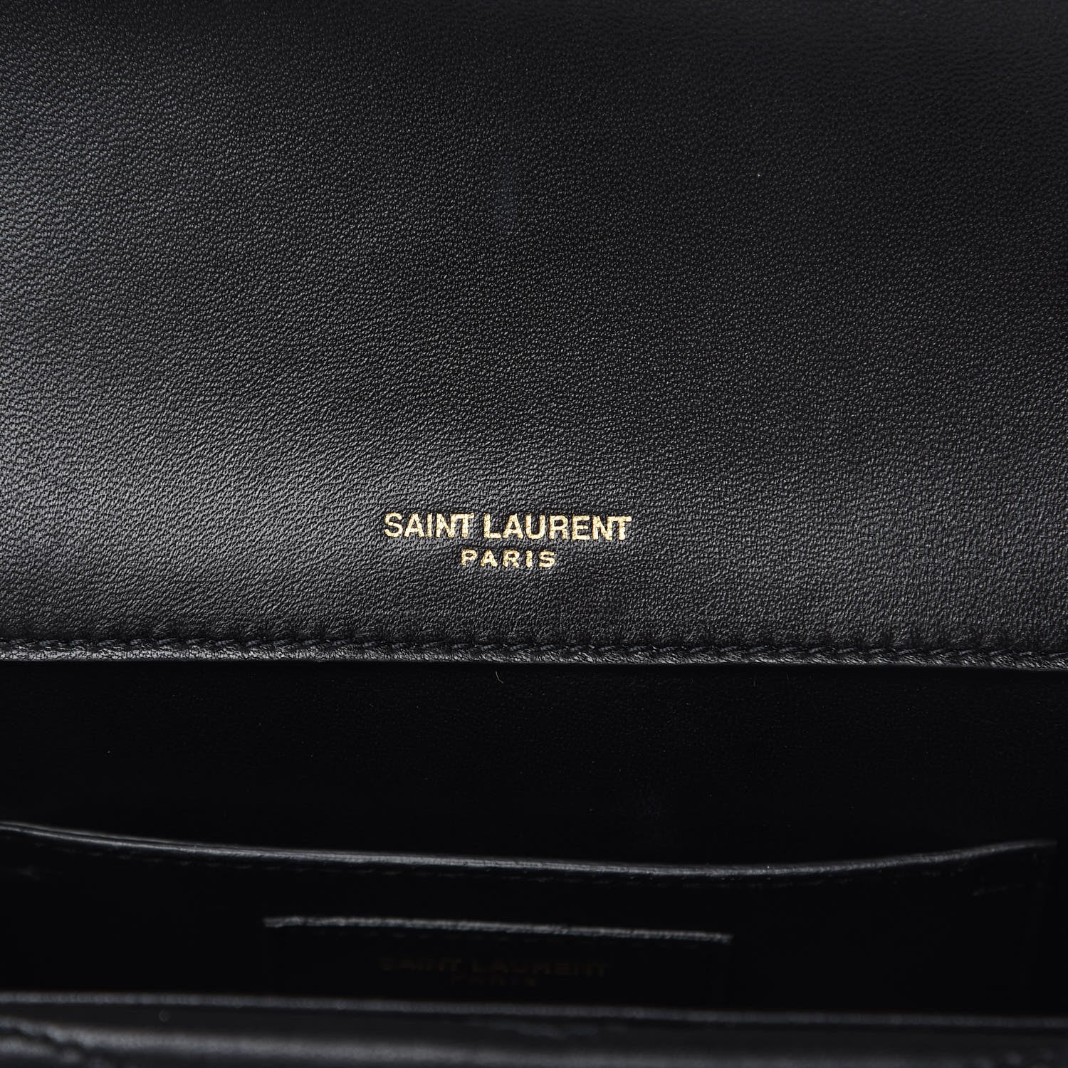 Saint Laurent Lambskin Matelasse Chevron Monogram Small Sulpice Bag Black 7 of 13