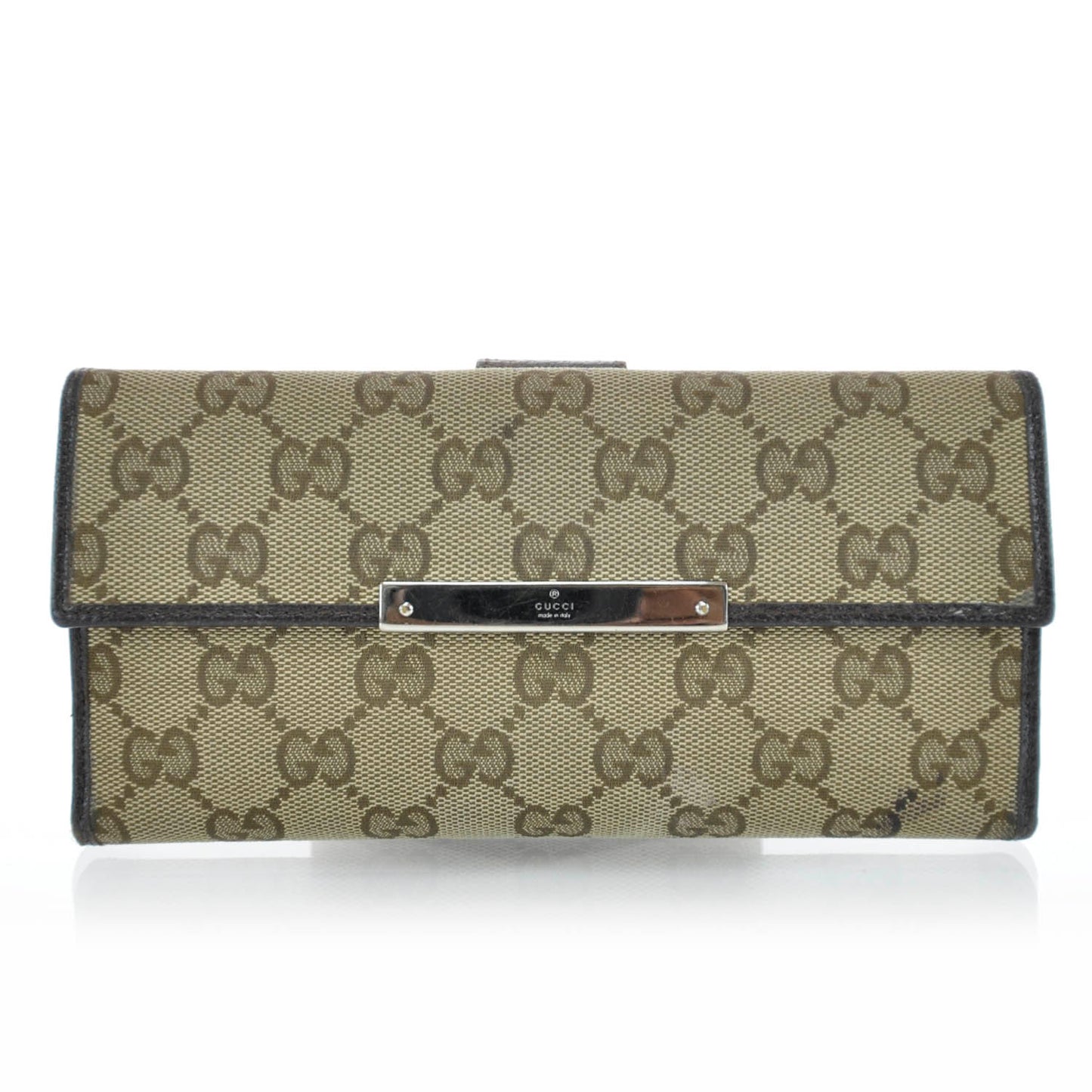 Monogram Metal Plate Continental Wallet