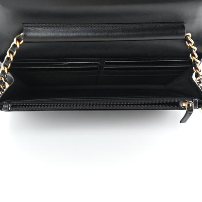 Chanel Caviar Quilted Boy Wallet On Chain WOC Black 4 of 5