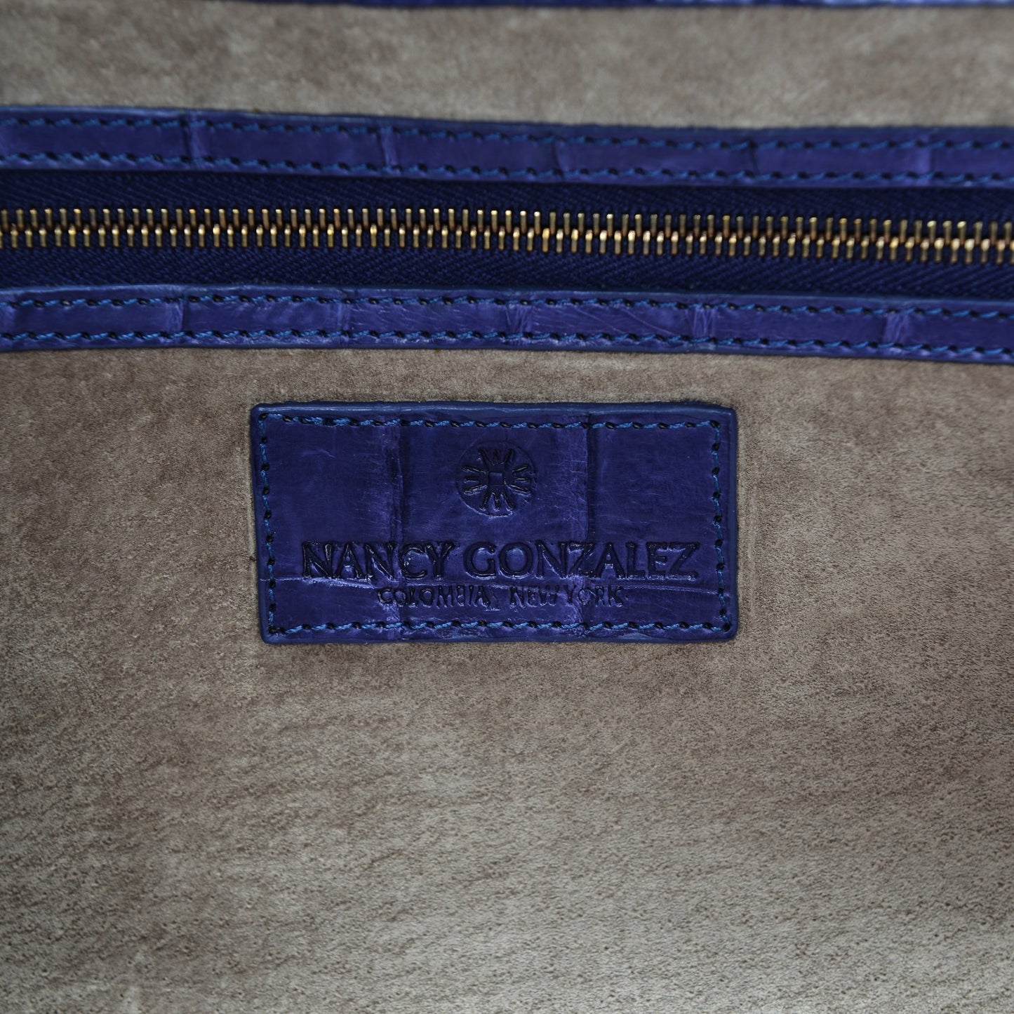 Crocodile Bar Clutch Violet