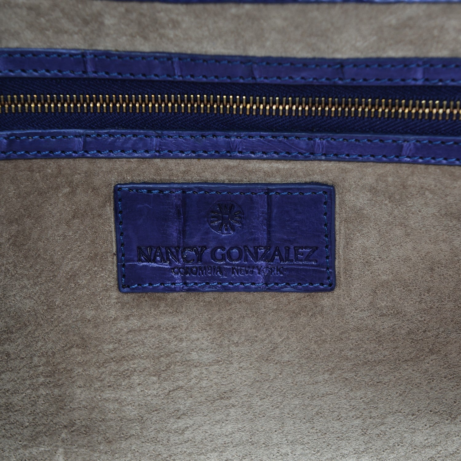 Nancy Gonzalez Crocodile Bar Clutch Violet 6 of 8