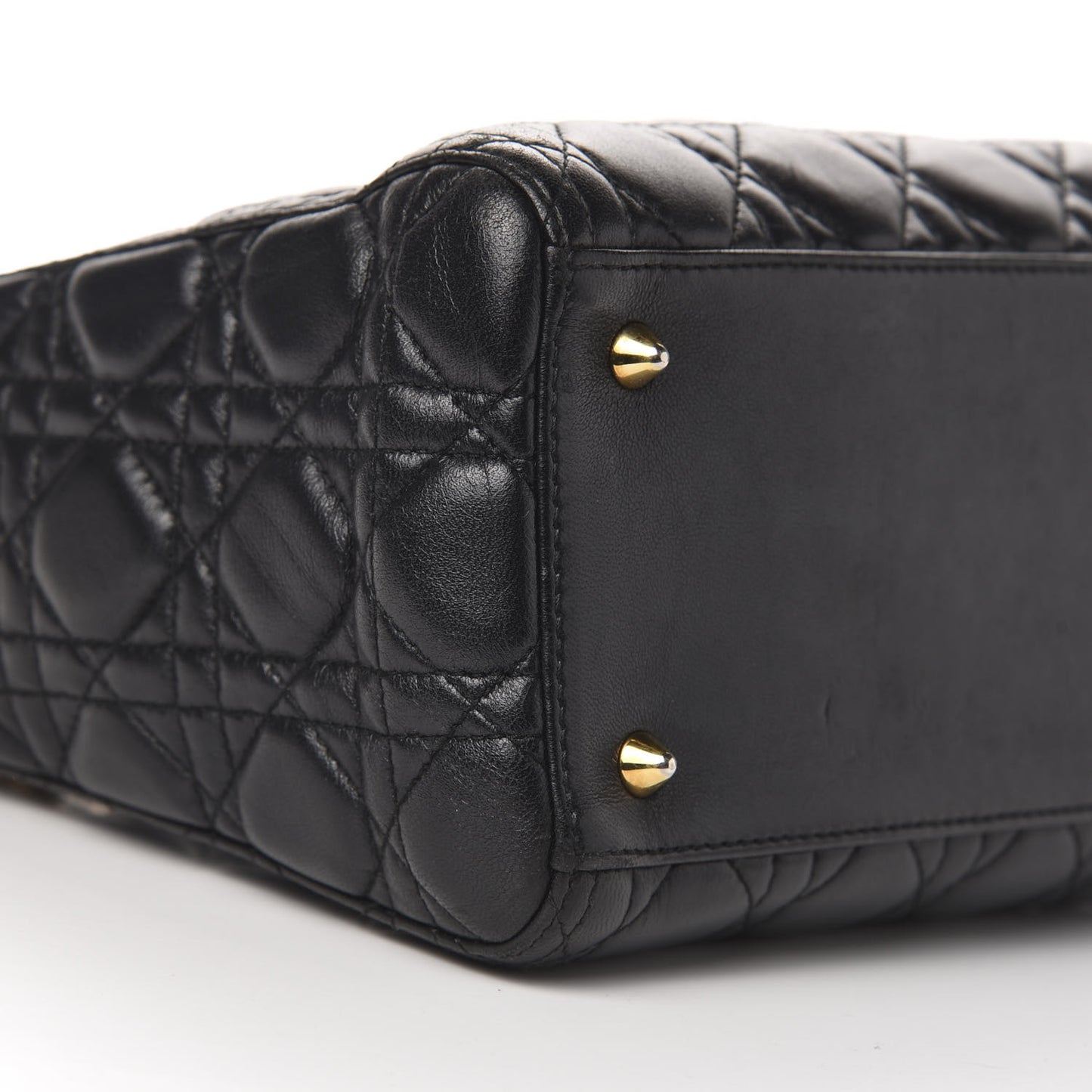 Lambskin Cannage Medium Lady Dior Black