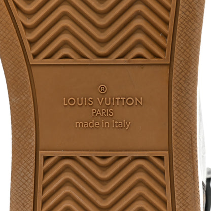 Louis Vuitton Calfskin Monogram Mens Rivoli High Top Sneakers 9.5 Black 7 of 15