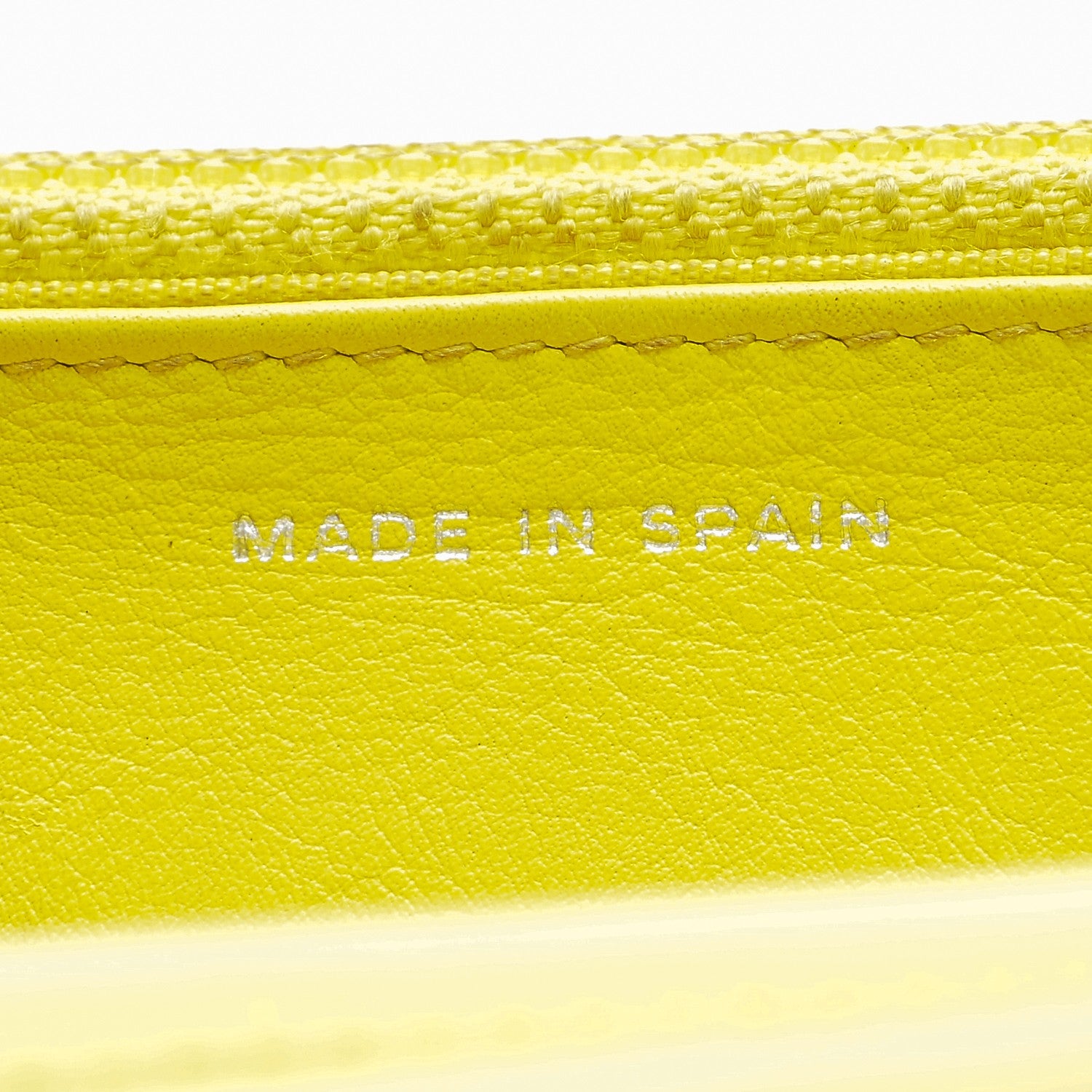 Chanel Patent Quilted Wallet On Chain WOC Yellow 7 of 8