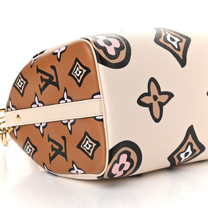 Louis Vuitton Monogram Giant Wild At Heart Speedy Bandouliere 25 Creme 7 of 8